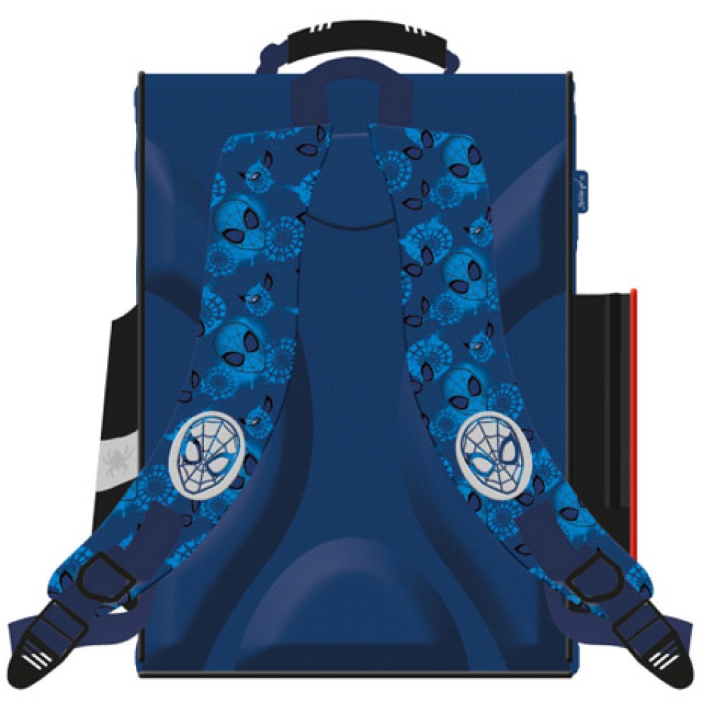 Blauer anatomischer Schulranzen, Rucksack mit Spiderman-Muster, 35x25x15cm kép 2
