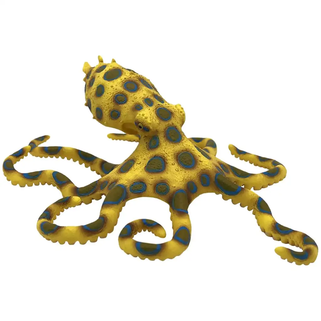 Blaugeringelte Kraken Spielfigur - Bullyland