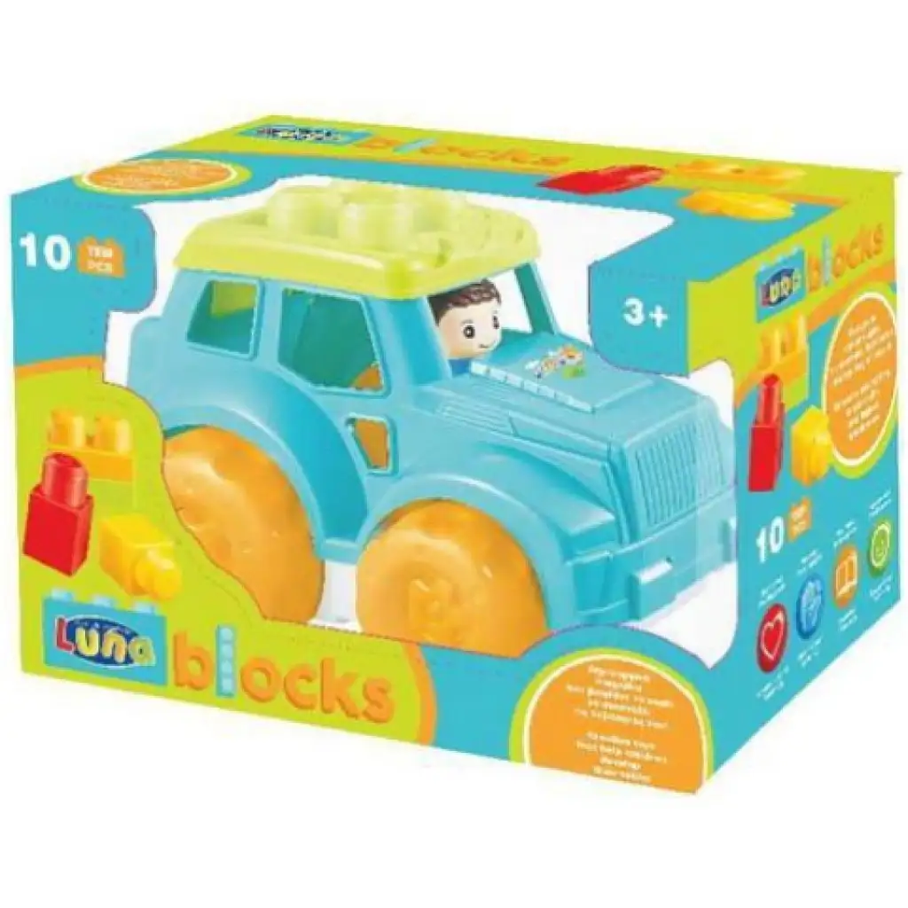 Blocks Maxi: Geländewagen-Bausatz 10-teiliges Set kép 2