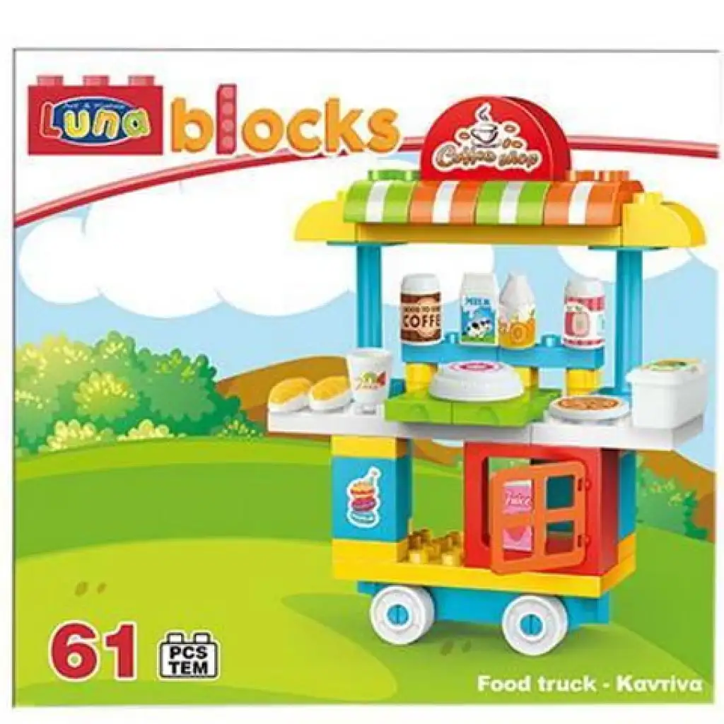Blocks Rollendes Café Baustein-Set 61-teilig
