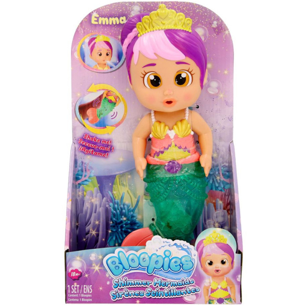 Bloopies: Lustiges Meerjungfrauenbaby mit glitzernder Flosse - Emma