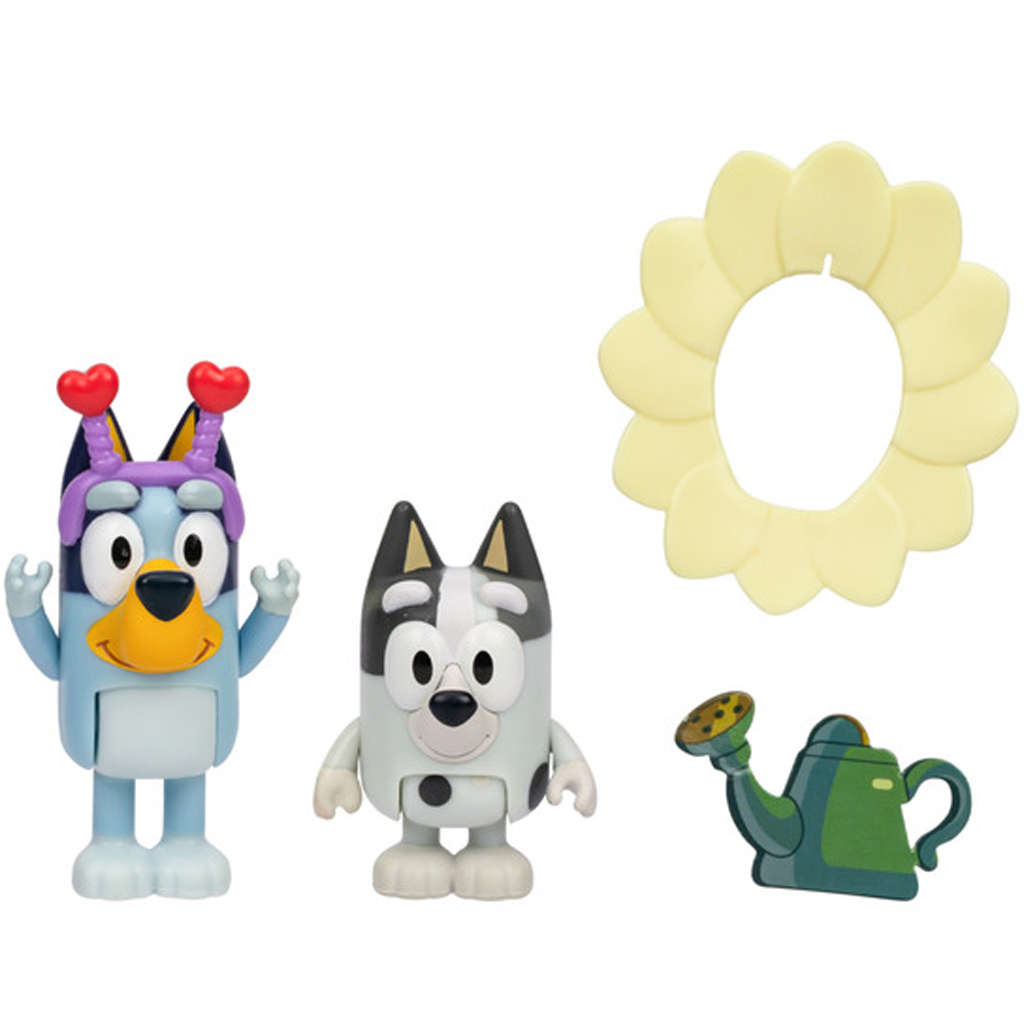 Bluey: Doppel-Charakter Figuren-Set – Frühling kép 2