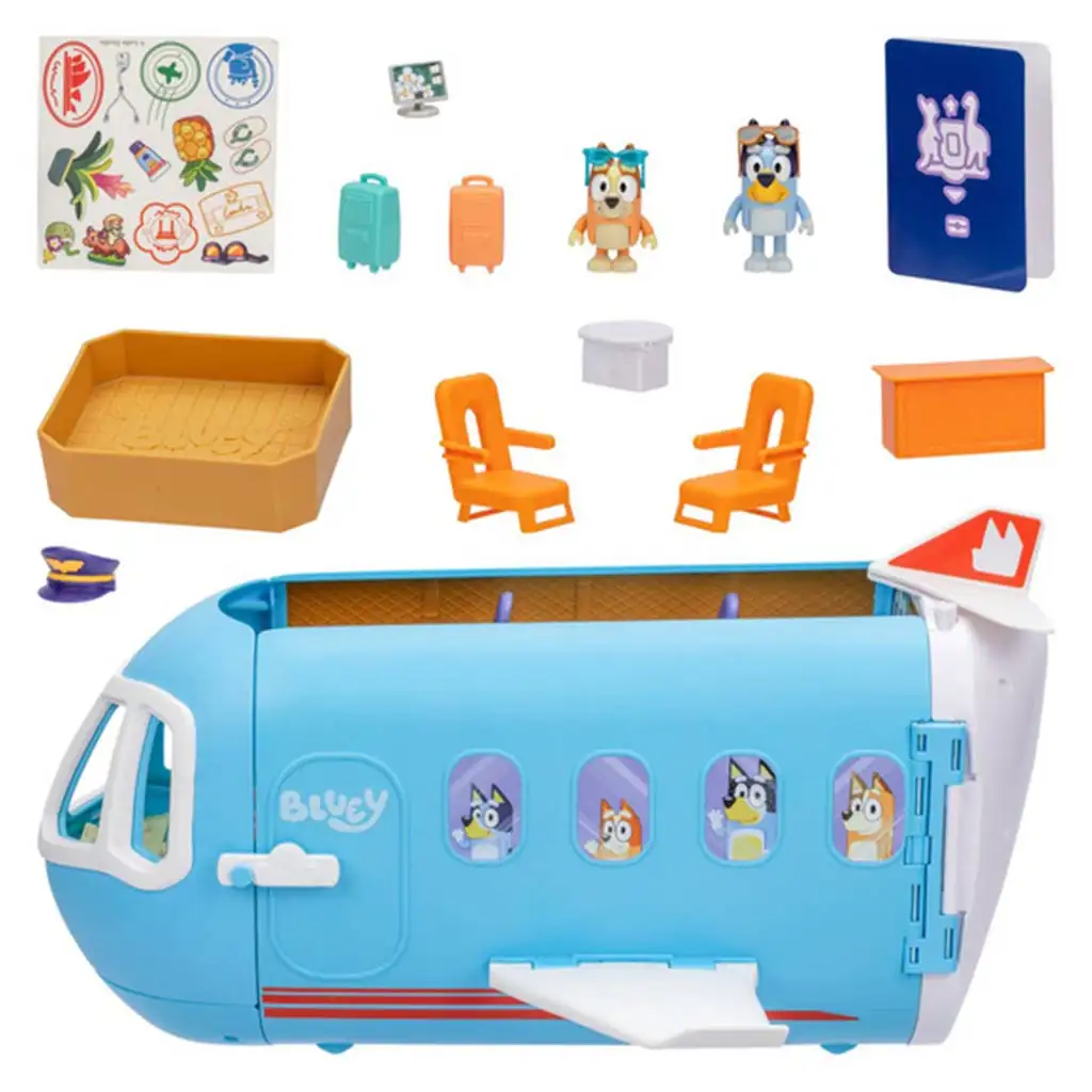 Bluey: Flugzeug-Spielset mit Charakterfiguren und Zubehör kép 3