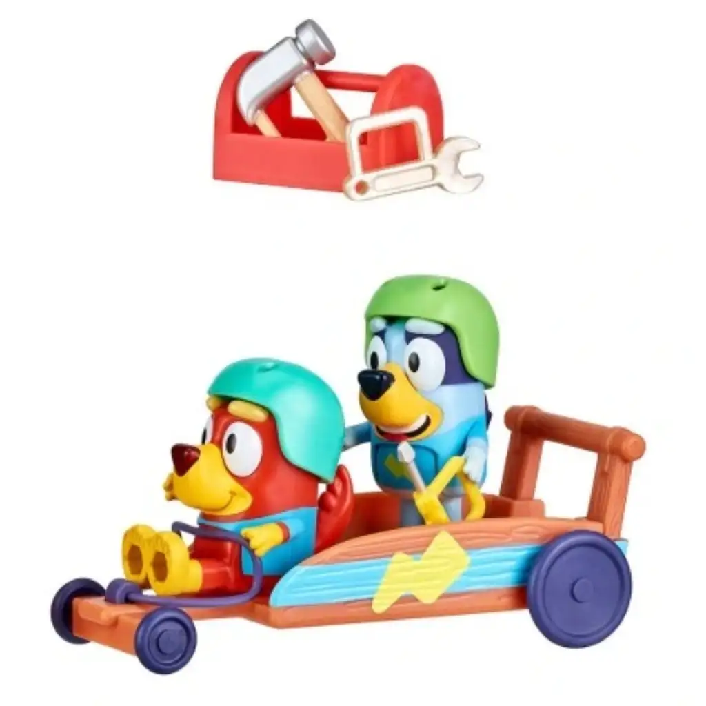 Bluey Gokart-Set mit 2 Figuren kép 2