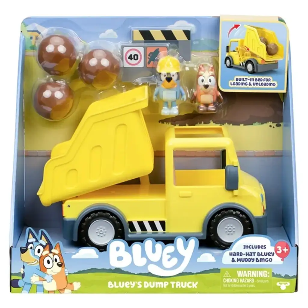 Bluey: Kipplaster-Spielset mit Figuren
