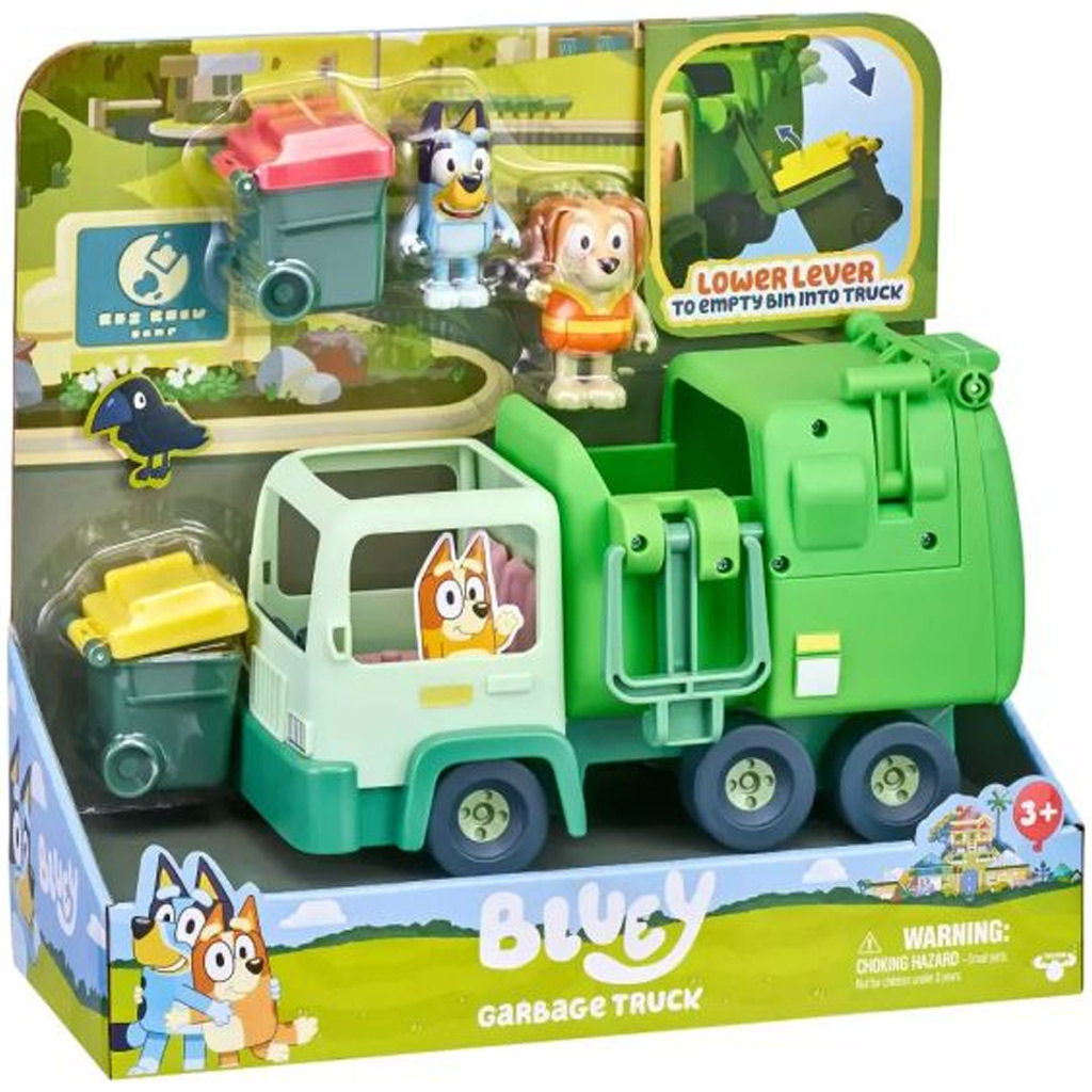Bluey: Müllwagen-Spielset mit Bluey- und Honey-Figur