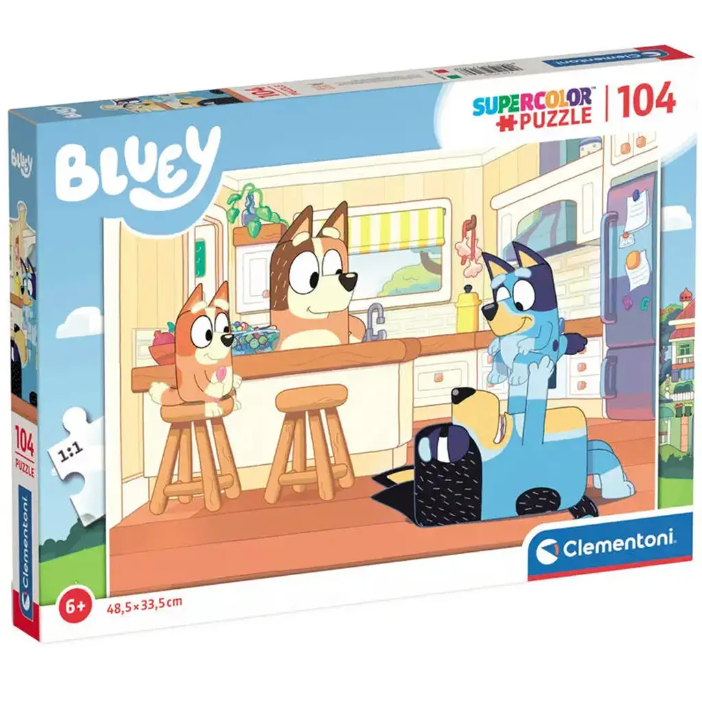Bluey und ihre Familie 104-teiliges Puzzle - Clementoni