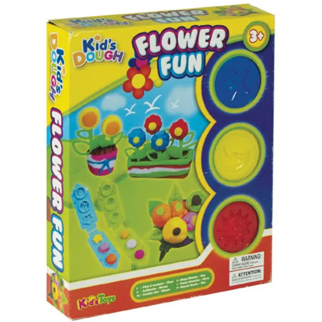 Blumenknete-Set mit 3 Farben