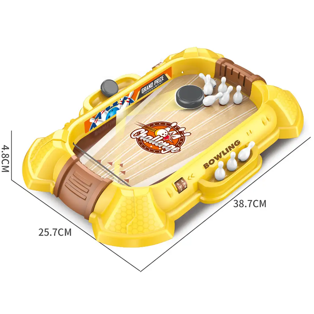 Bowling: Tisch-Bowling-Spielset 26x39cm kép 3