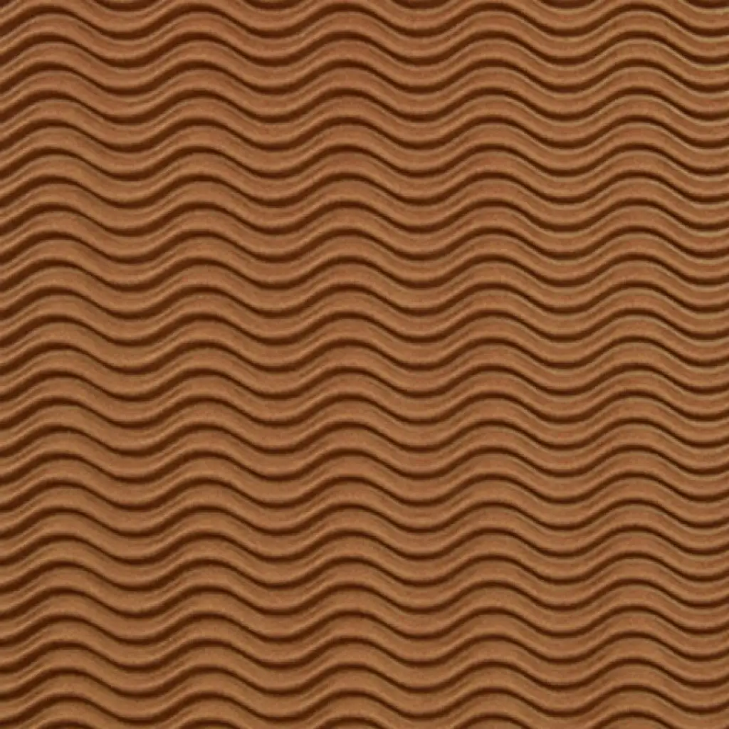 Braune Dekoration 3D-Wellpappe B2 50x70cm 1 Stück