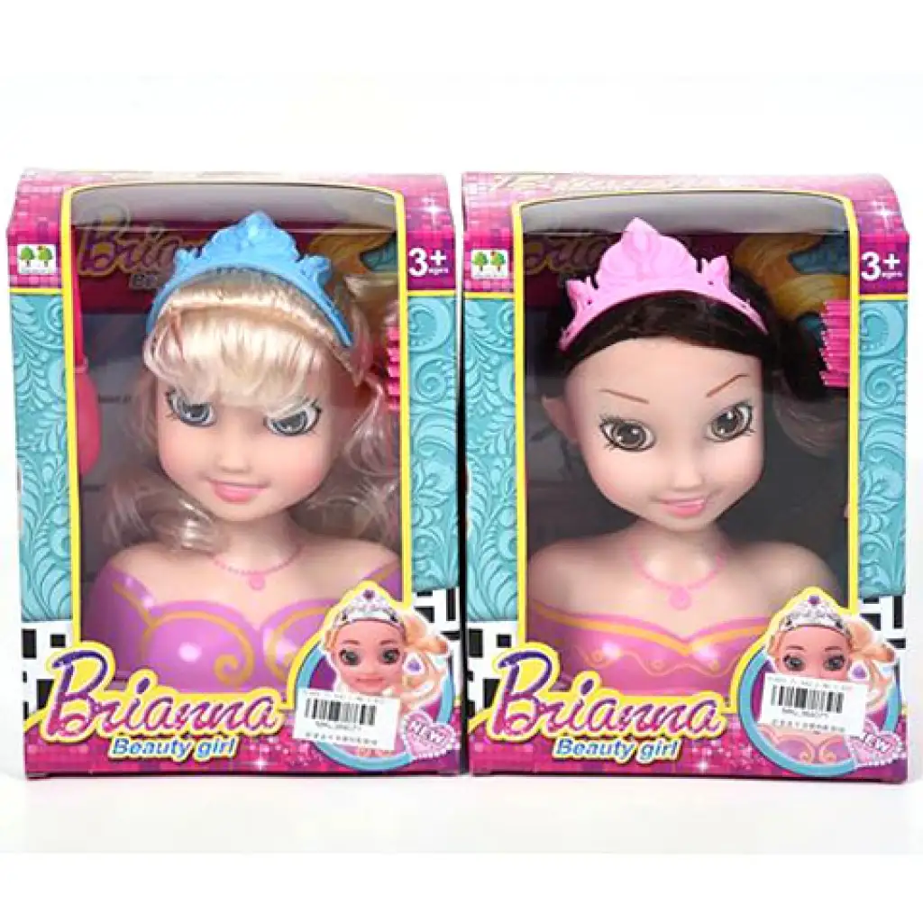 Brianna frisierbarer Puppenkopf-Set in zwei Varianten