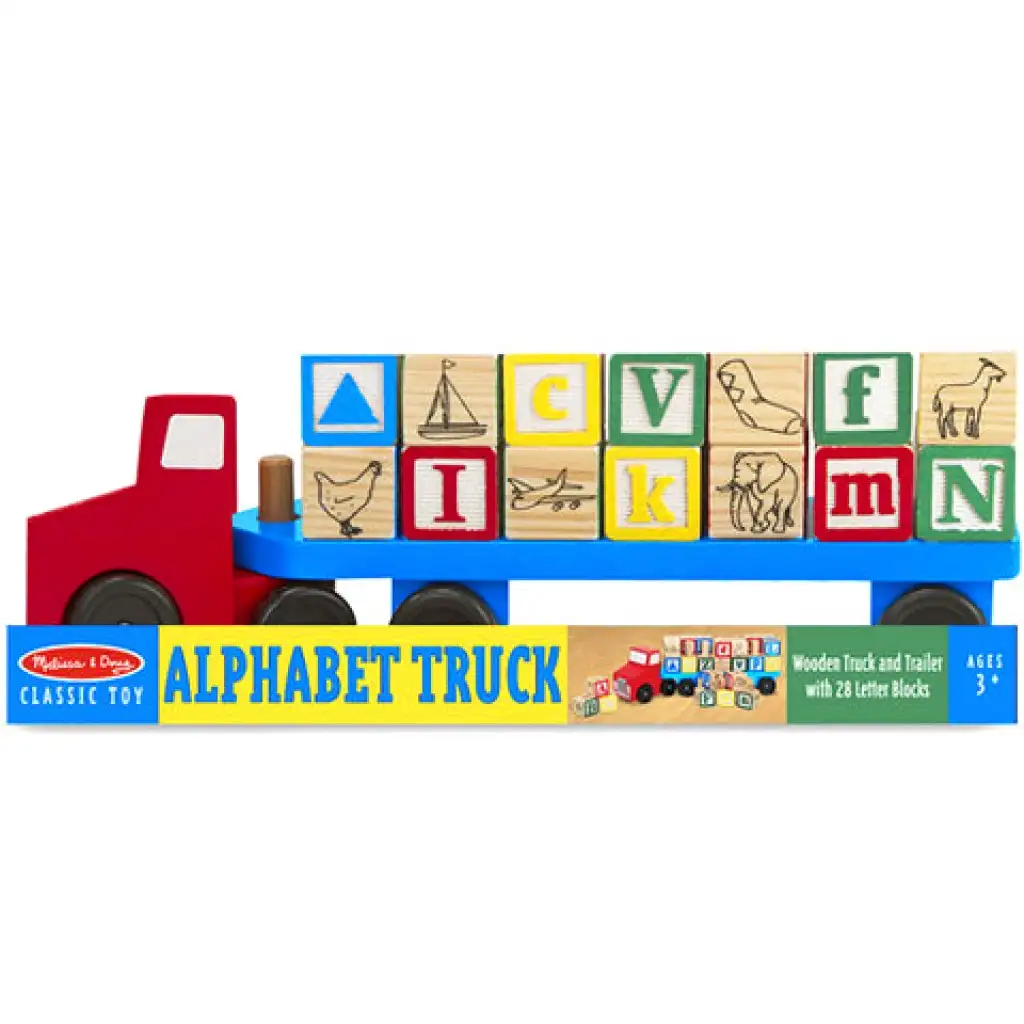 Buchstaben-Lieferwagen aus Holz - Melissa & Doug