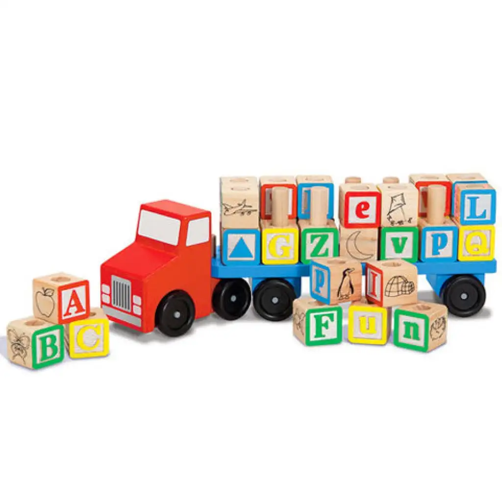 Buchstaben-Lieferwagen aus Holz - Melissa & Doug kép 2