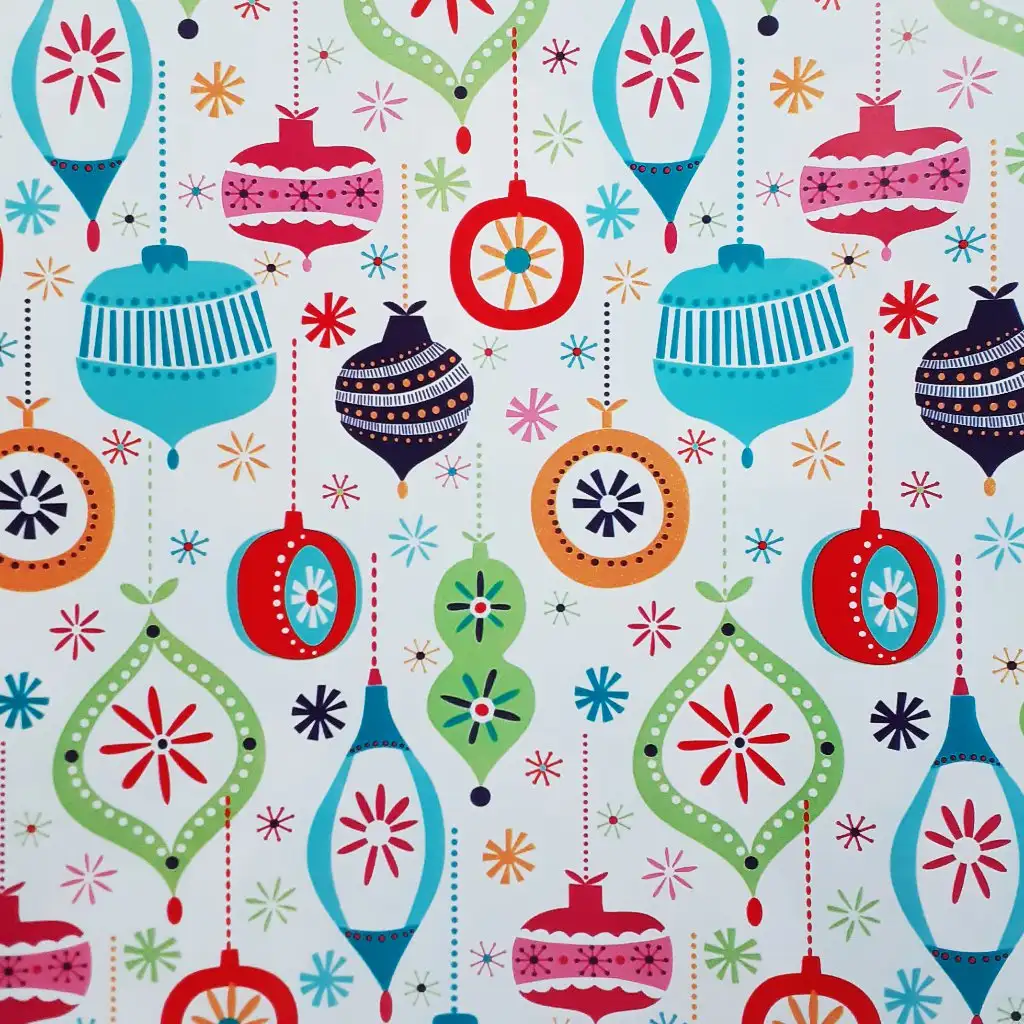 Bunte Dekorationen gemustertes Geschenkpapier 200x70 cm