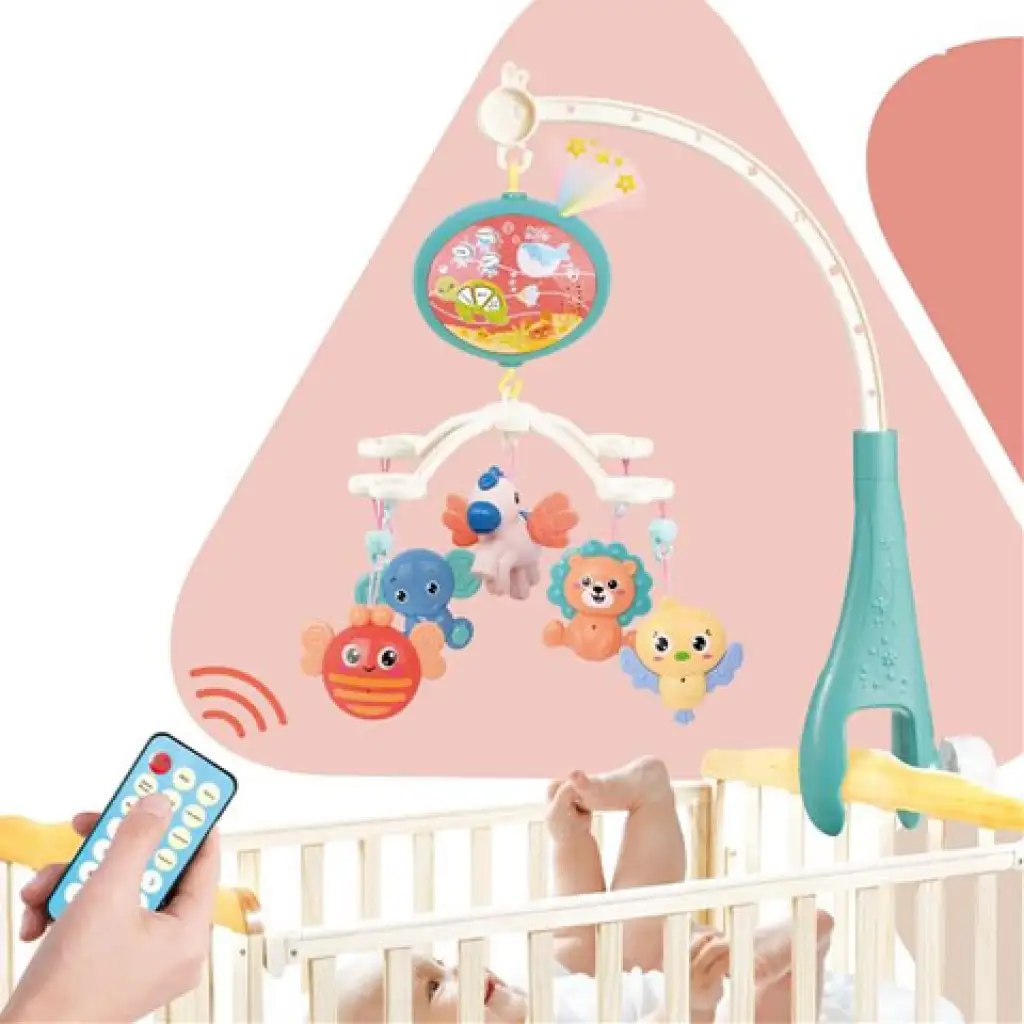 Bunte Musik-Mobile mit Tieren kép 2