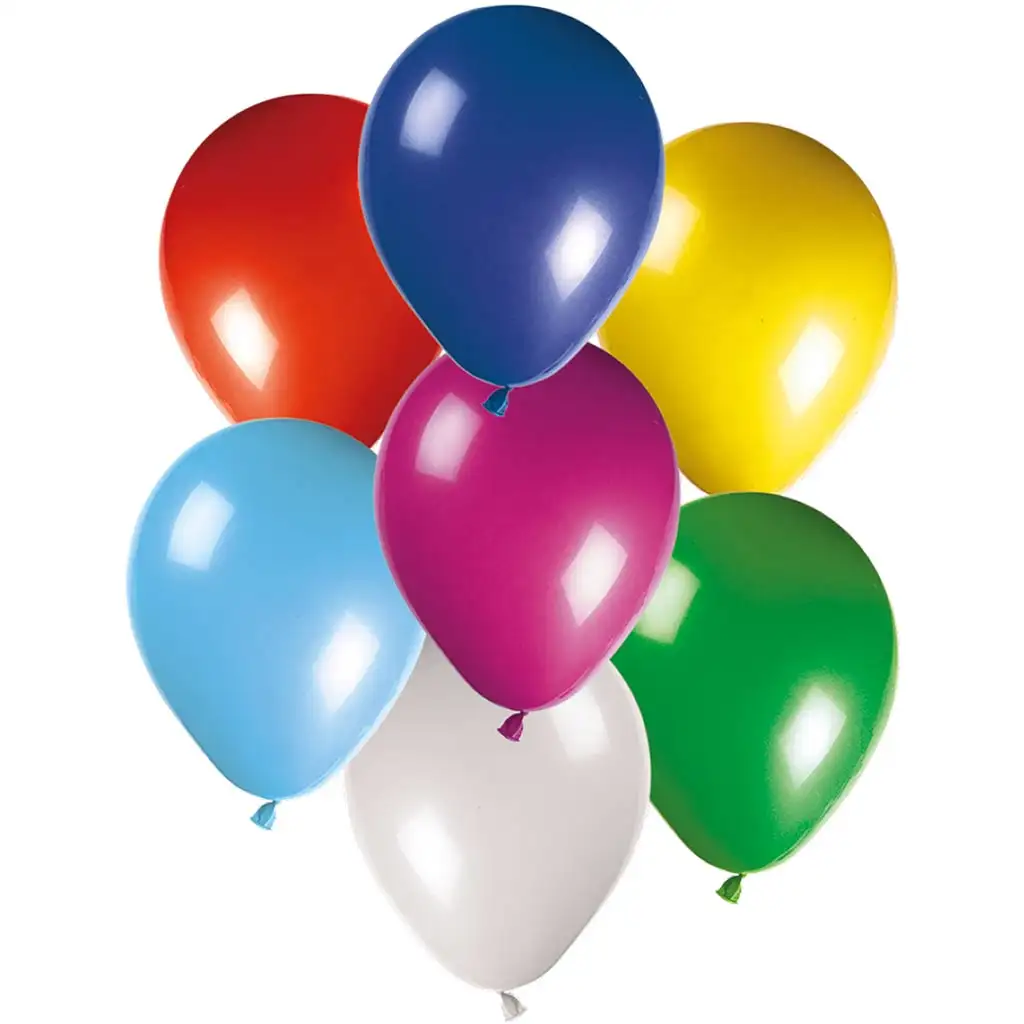 Bunte aufblasbare Luftballons – 50er Set