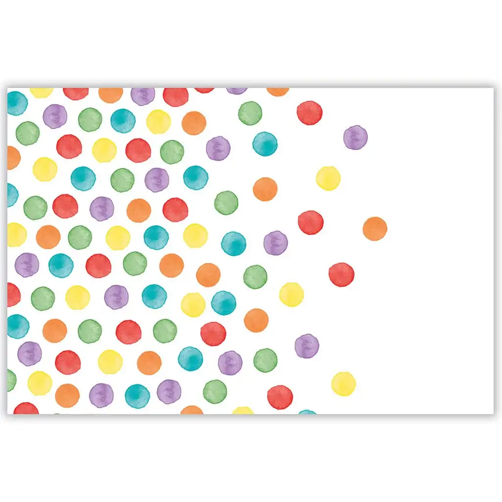 Bunte gepunktete Kunststofftischdecke – 120x180 cm