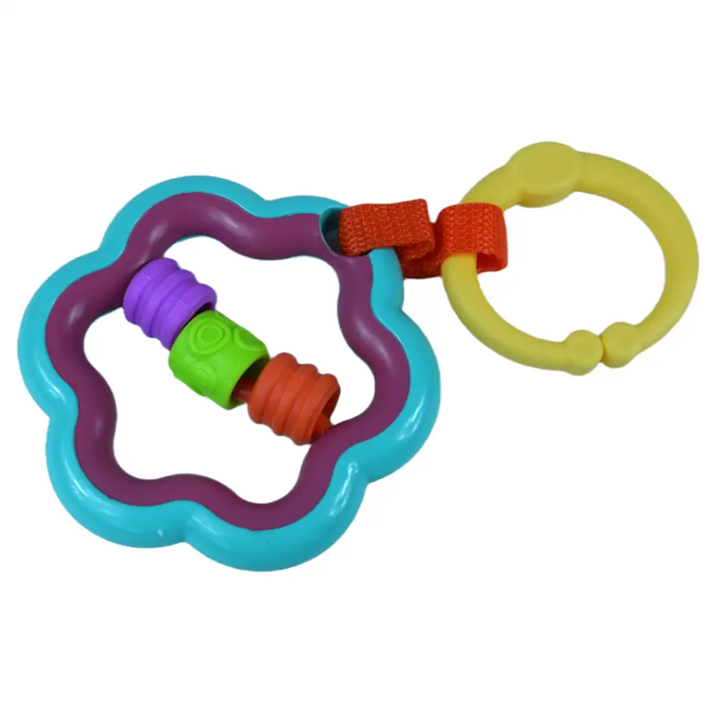Bunte hängende Baby-Rassel und Beißring kép 3