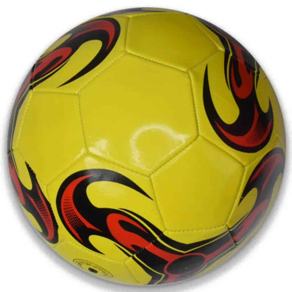 Bunter Kunstleder-Fußball mit verschiedenen Mustern, 22 cm kép 2