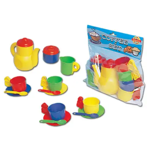 Buntes Kaffeegeschirr-Set für 4 Personen - D-Toys