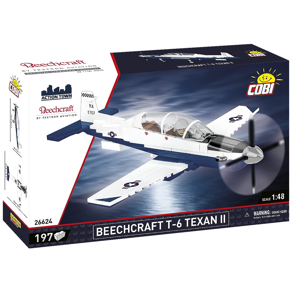 COBI: Beechcraft T-6 Texan II blau-weißer Baukasten (26624)
