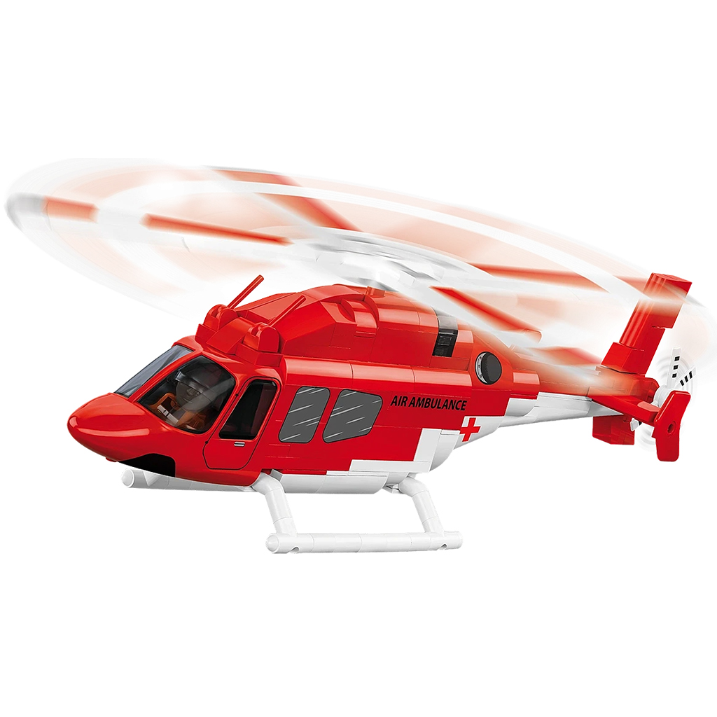 COBI: Bell 429 Luftrettung-Hubschrauber Bauset (26629) kép 5