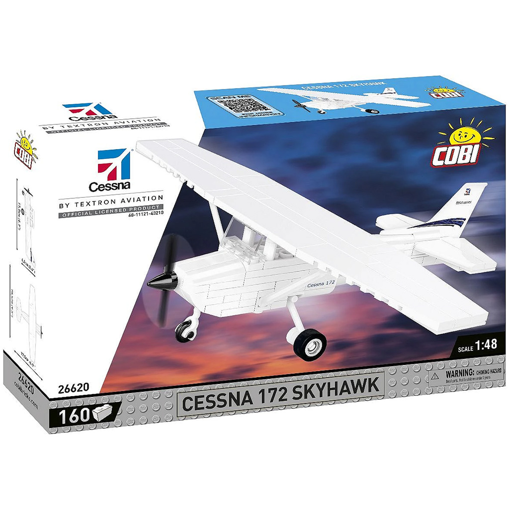 COBI: Cessna 172 Skyhawk weißes Konstruktionsspielzeug (26620)