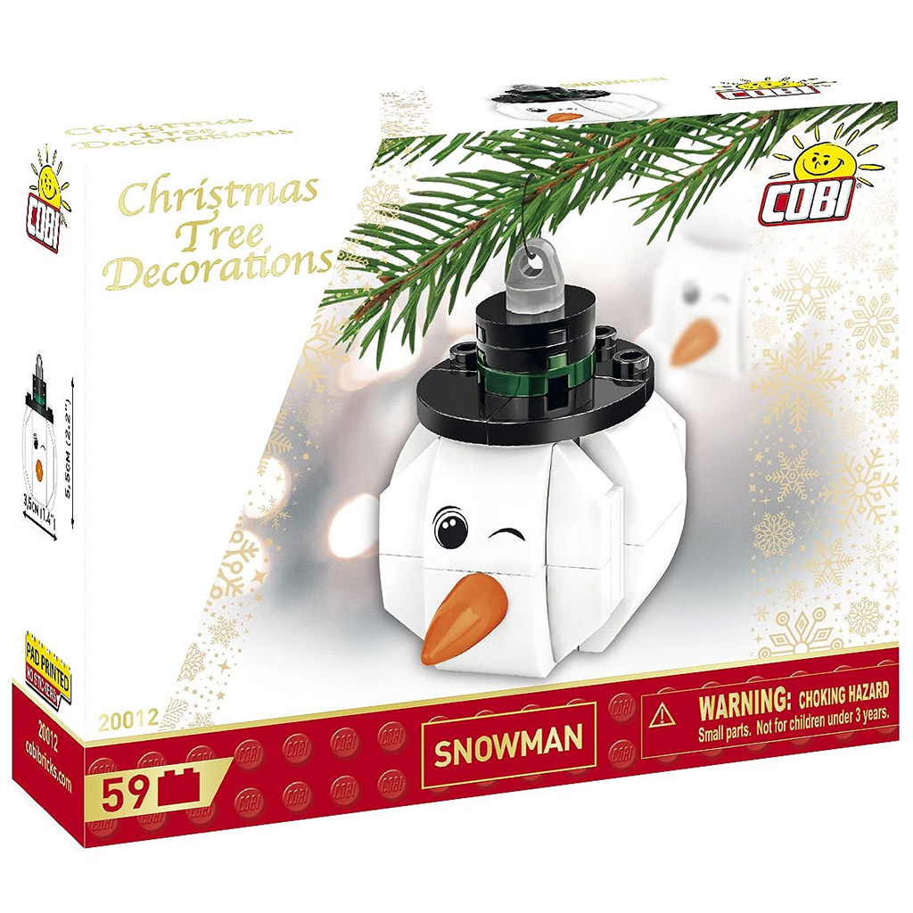 COBI: Weihnachtsbaumdekoration Schneemann-Bausatz (20012)