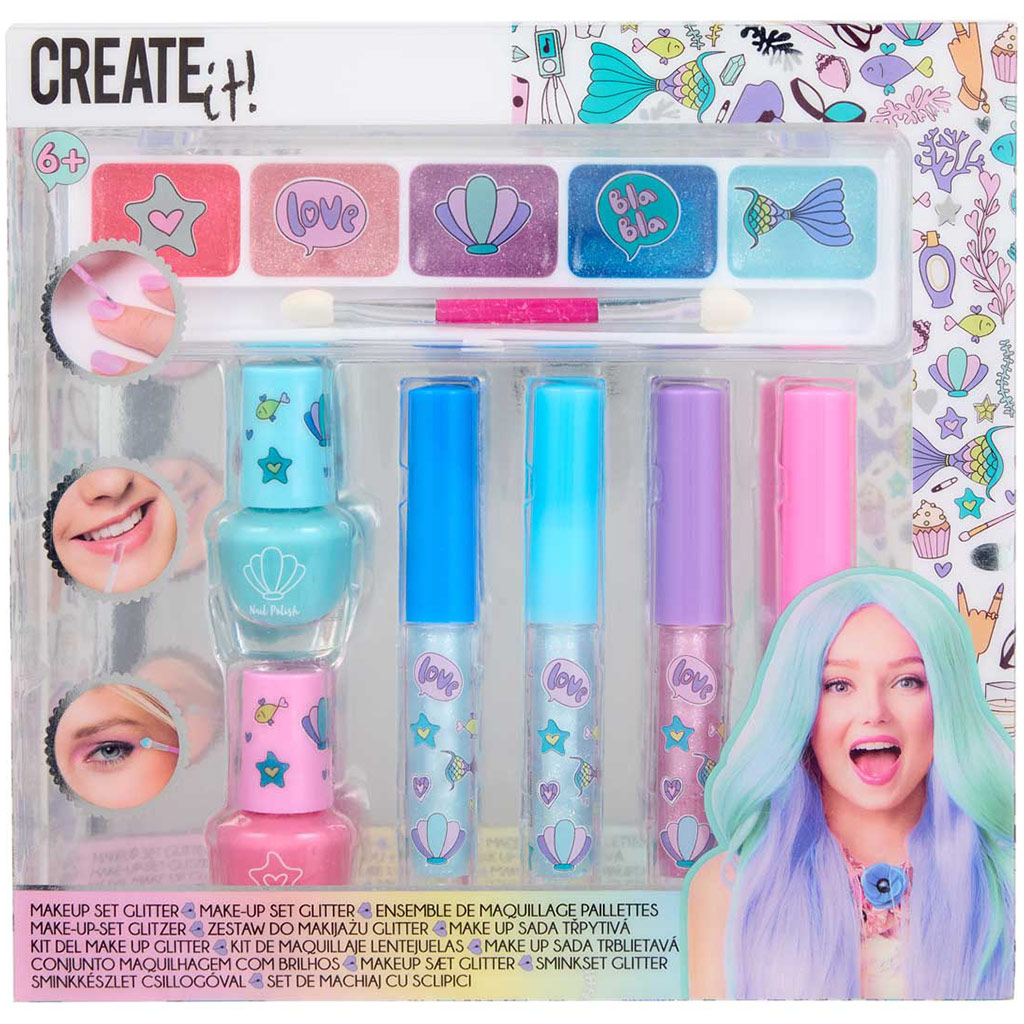Canenco: Create It! Glitzernde Meerjungfrau-Schminkset