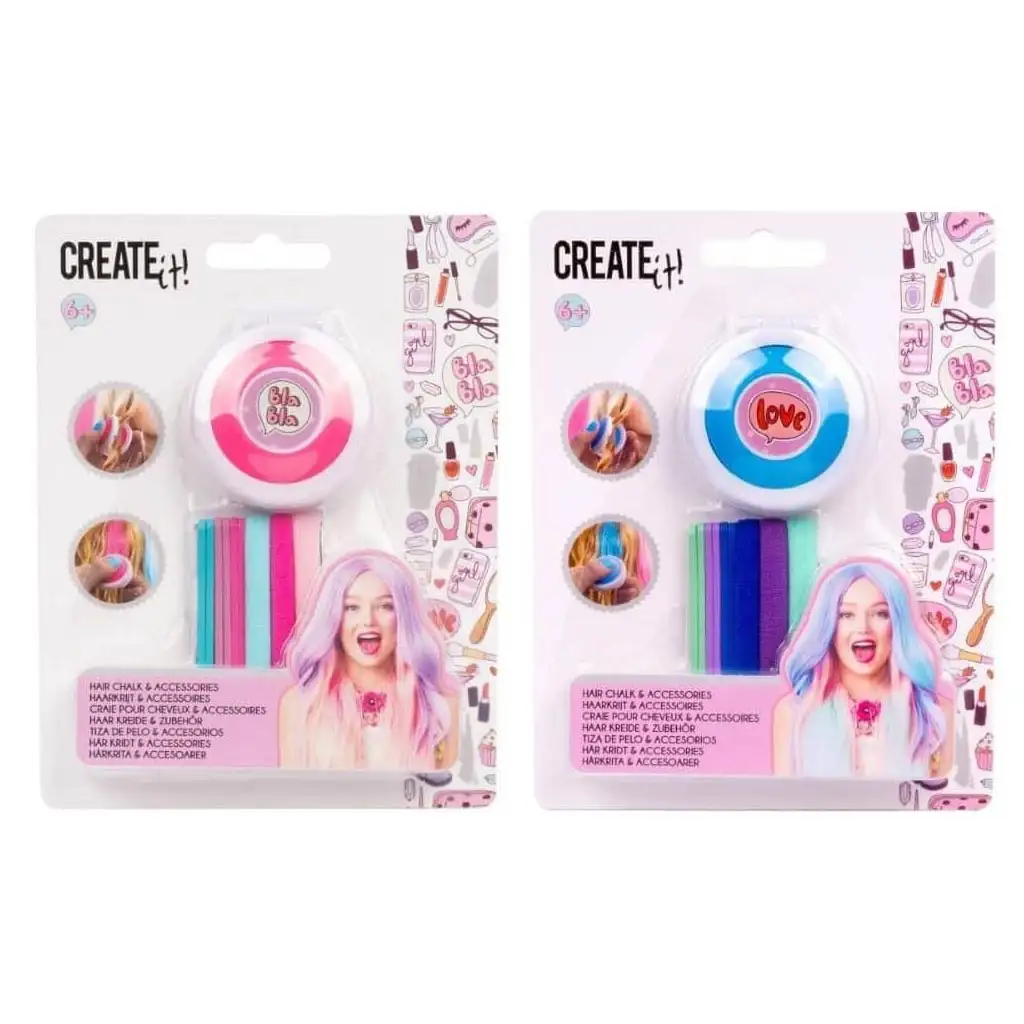 Canenco: Create it! Haarkreide und Haarschmuck-Set