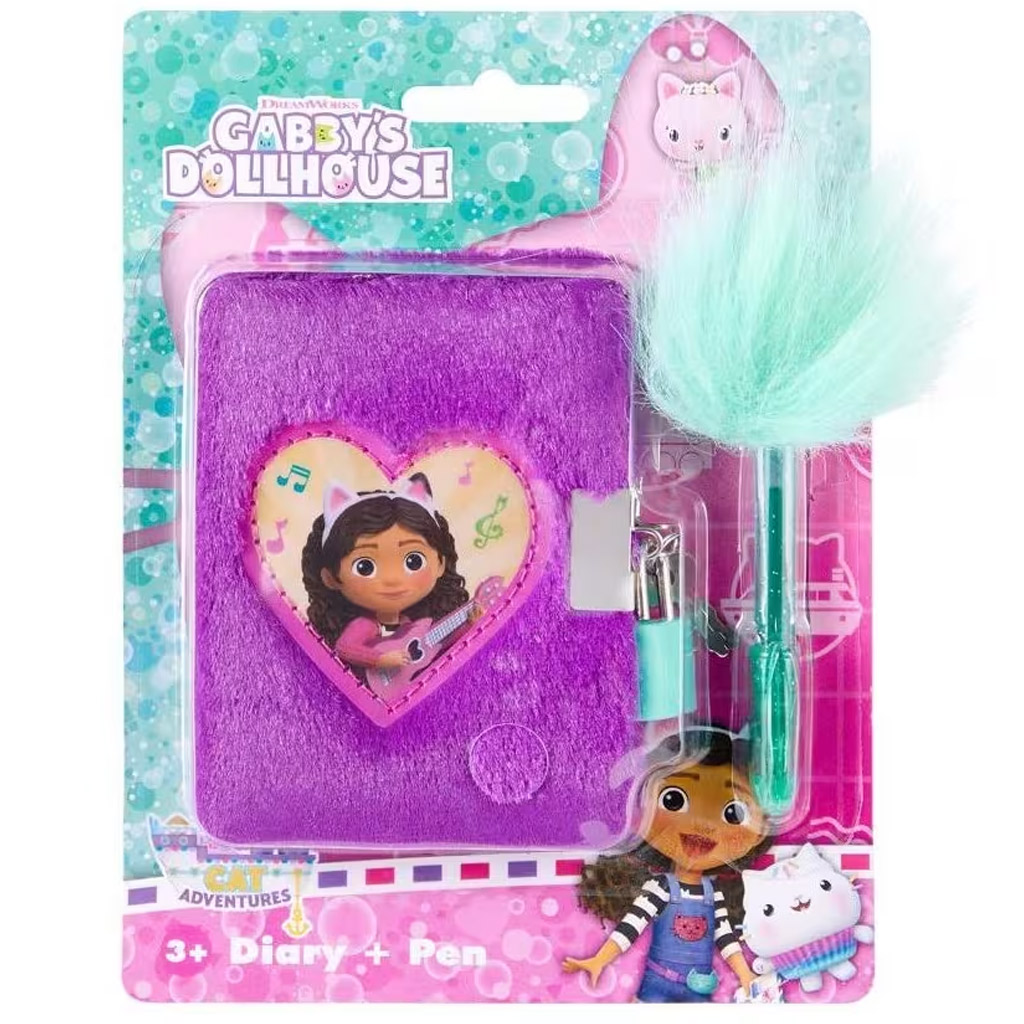 Canenco: Gabis Puppenhaus Plüsch-Tagebuch mit Stift