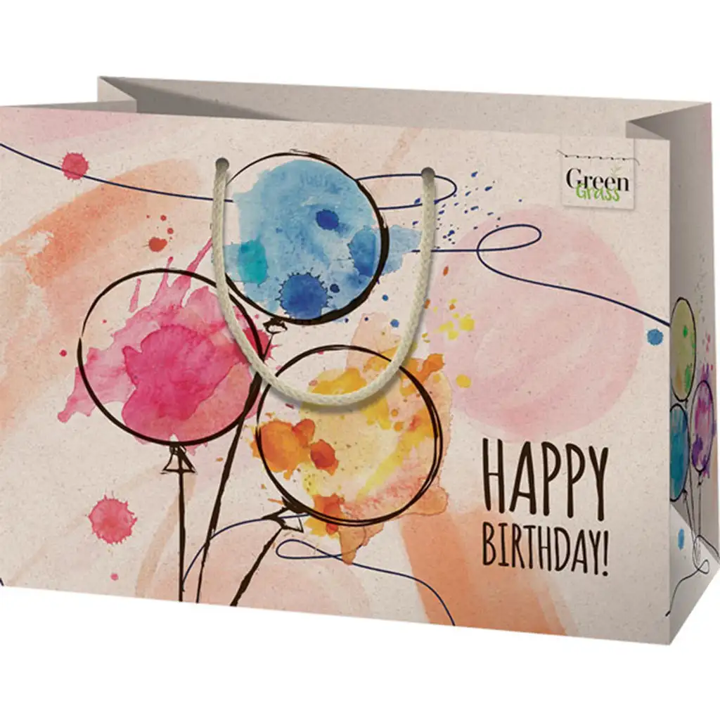 Cardex: "Alles Gute zum Geburtstag!" Premium große umweltfreundliche Geschenktasche 26x13x33cm