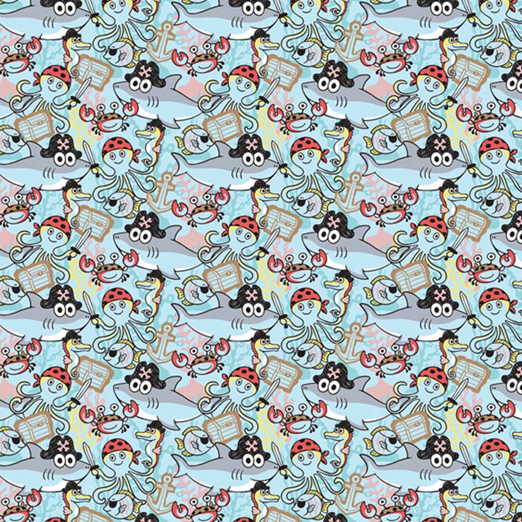 Cardex: Piraten-Seeabenteuer Geschenkpapier 100x70 cm