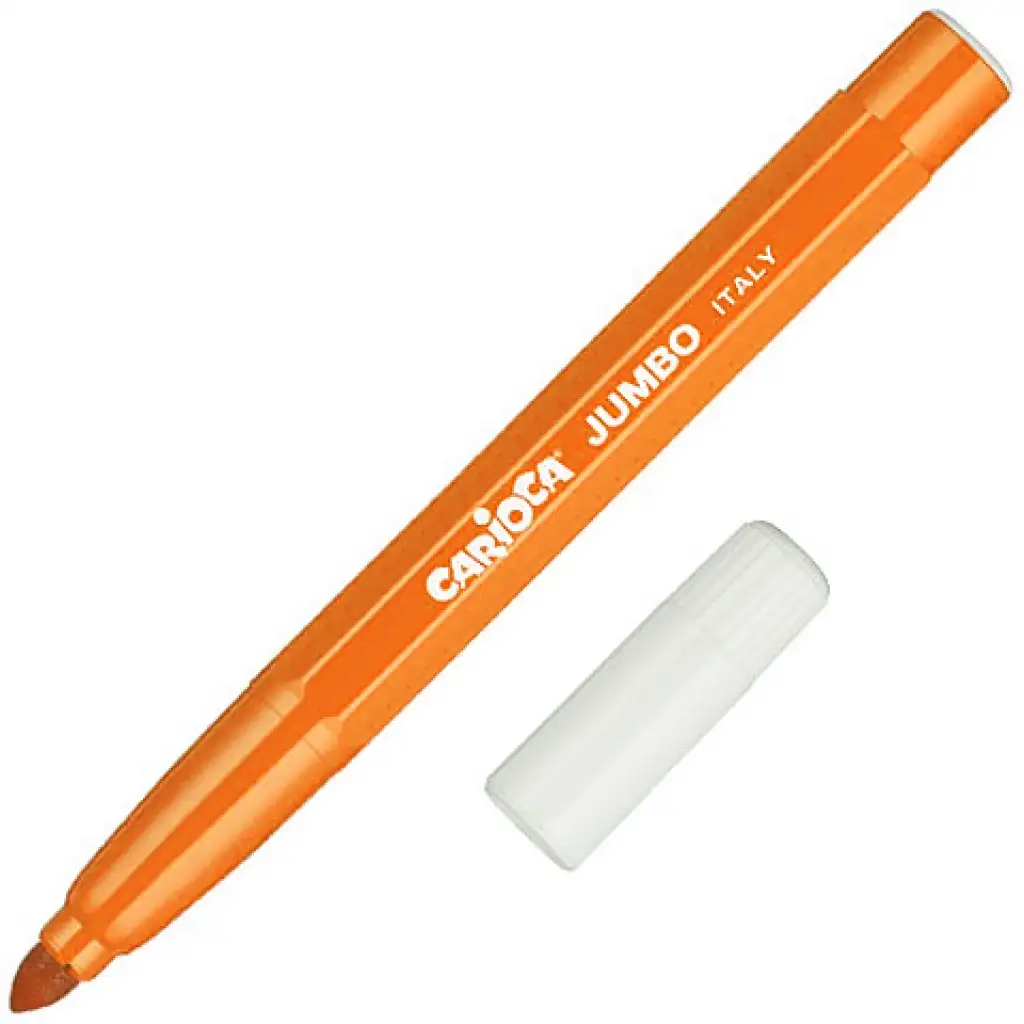 Carioca: Abwaschbarer Jumbo-Filzstift in Orange, 1 Stück
