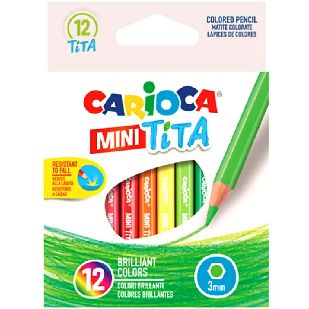 Carioca: Mini Tita bruchsicheres Buntstift-Set 12 Stück kép 1
