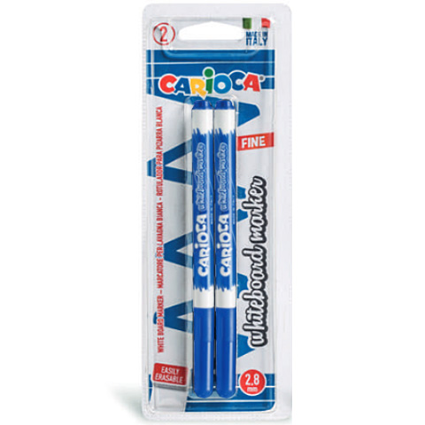 Carioca Whiteboard-Marker in Blau, 2 Stück