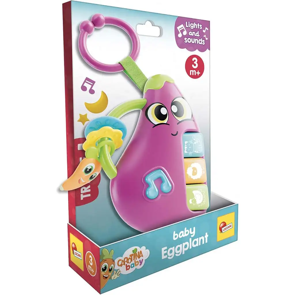 Carotina Baby: Interaktiver Aubergine mit Licht und Sound – Lisciani