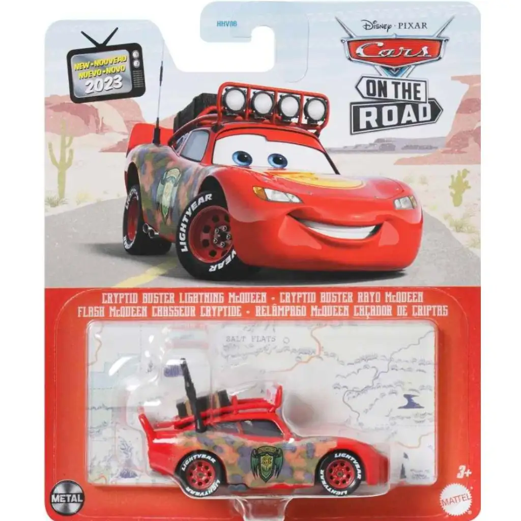 Cars: Cryptid Buster Lightning McQueen Charakter Spielzeugauto 1/55 - Mattel kép 1