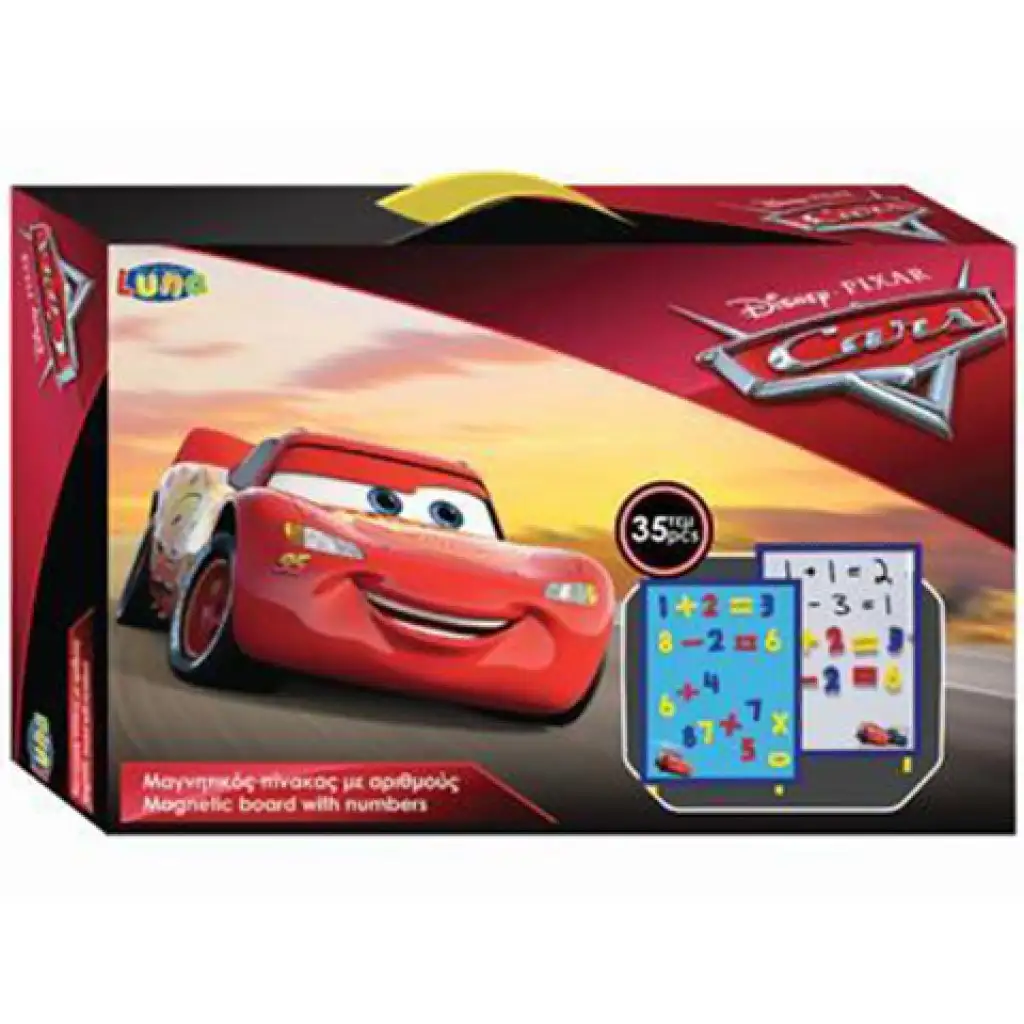 Cars Magnettafel 35-teilig