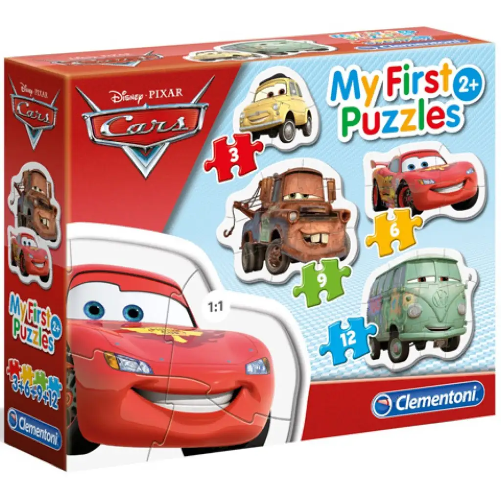 Cars Supercolor 4-in-1 Formpuzzle - Clementoni