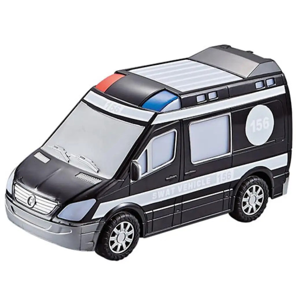 City Rescue SWAT Kleinbus mit Licht und Sound kép 2