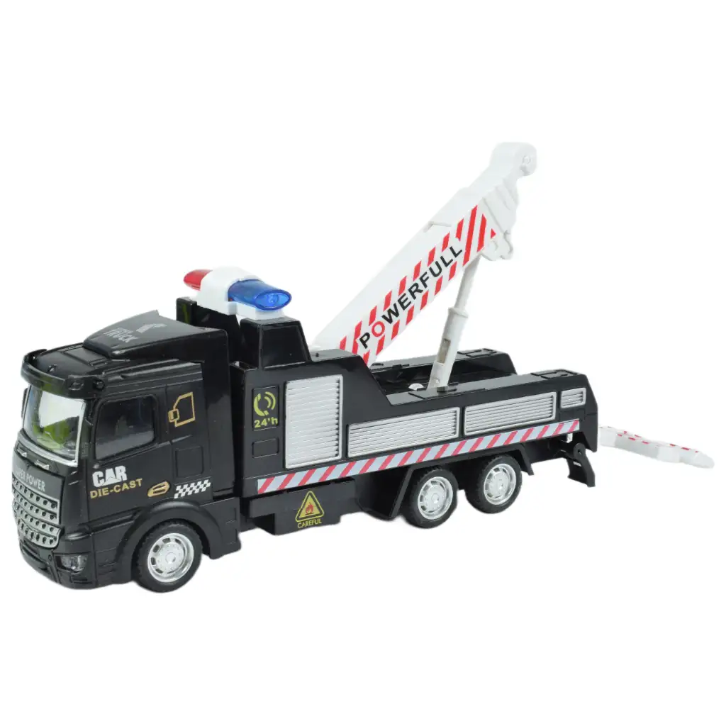 City Truck: Umwandelbarer Schwungrad-Rettungsteam-LKW mit Verkehrsschildern 19cm kép 2