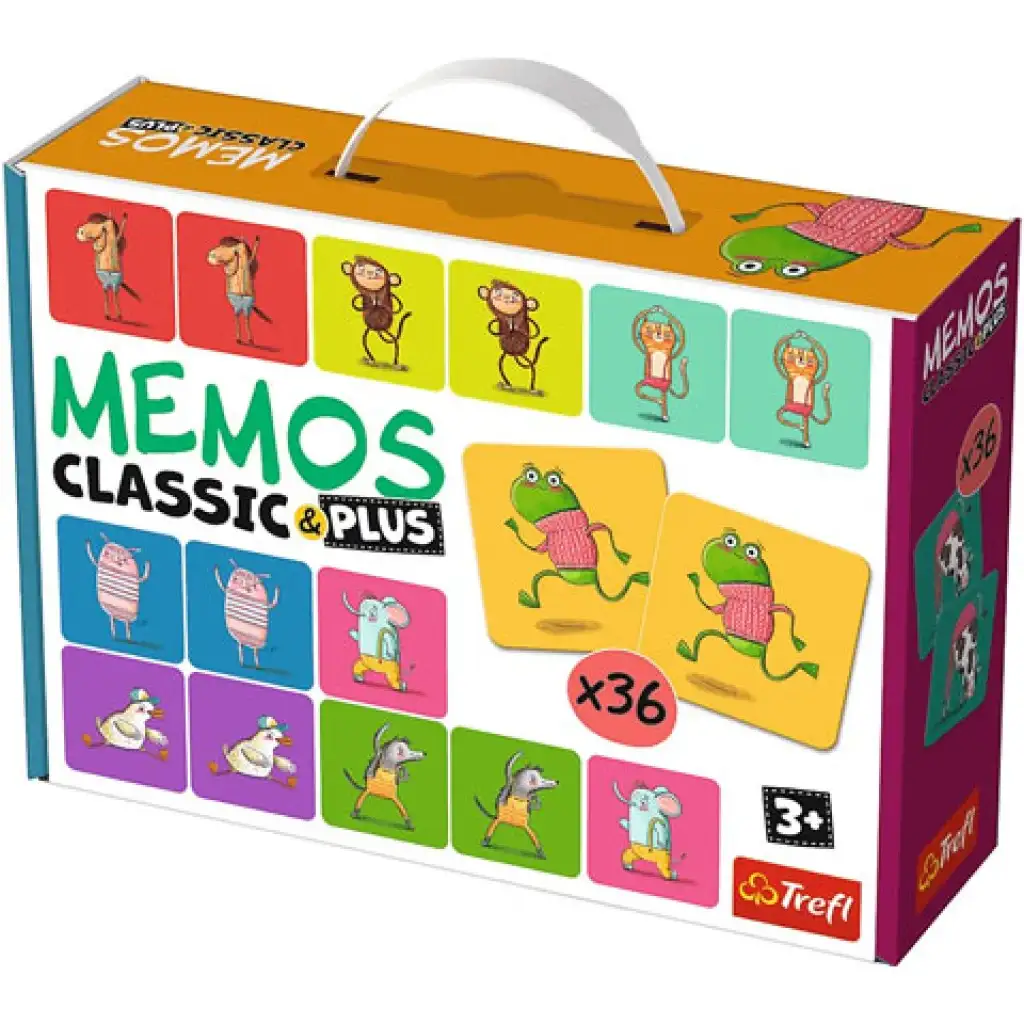 Classic & Plus Tier-Memory-Spiel 36 Stück - Trefl