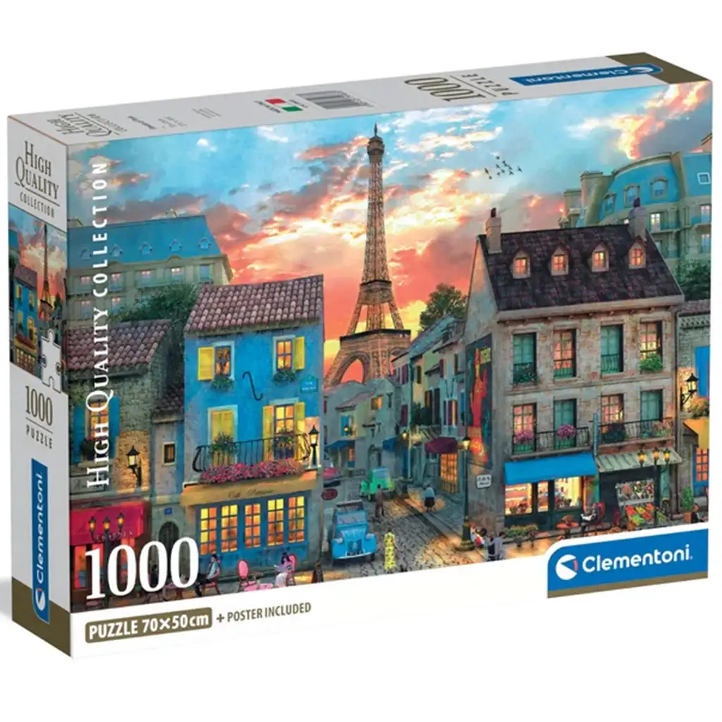 Clementoni 1000-teiliges HQC Puzzle - Straßen von Paris