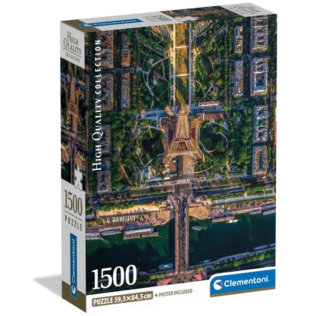Clementoni 1500-teiliges Compact-Puzzle "Über Paris"