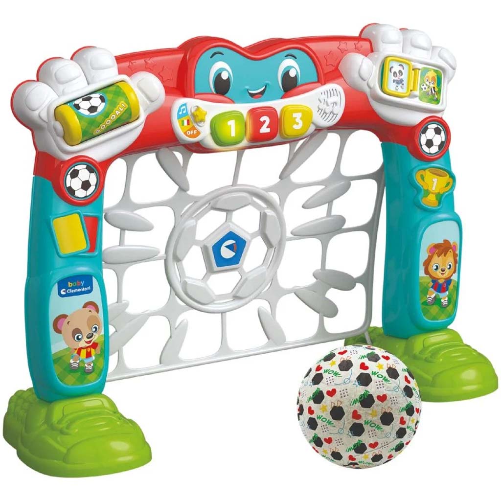 Clementoni Baby: Ziele und schieße Baby-Fußballtor mit Sound kép 2