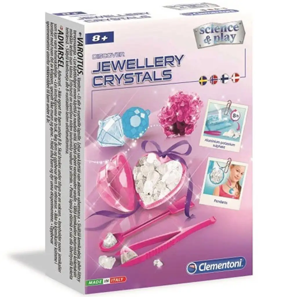 Clementoni: Wissenschaftliches Spielset für Kristallschmuck