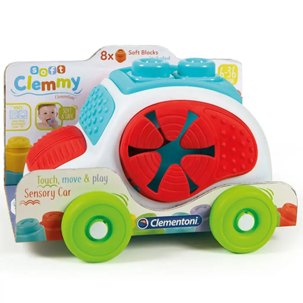 Clemmy Autos weiches Baustein-Set 8-teilig - Clementoni