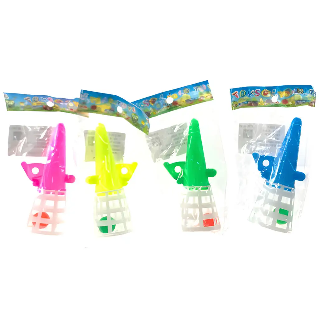 Click&Catch: Kleines Geschicklichkeitsspiel mit Trichter in verschiedenen Farben