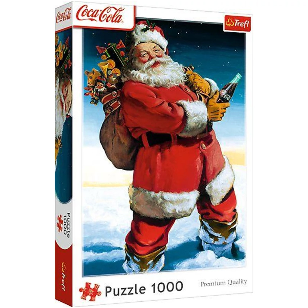 Coca-Cola – Weihnachtsmann mit Geschenken 1000-teiliges Puzzle – Trefl